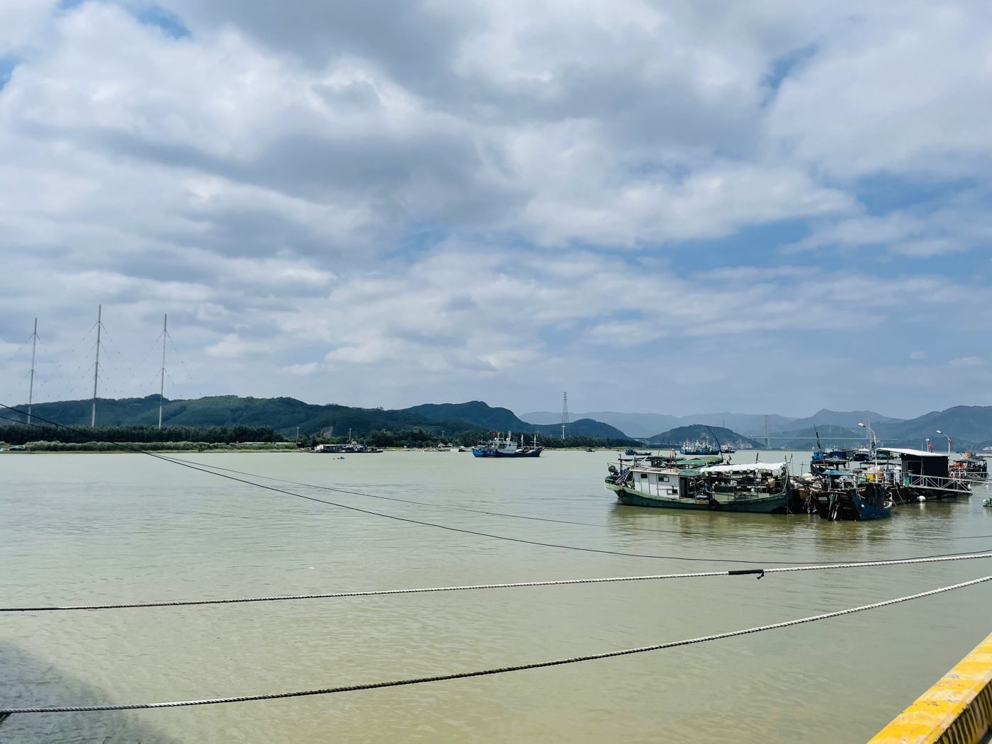 琅岐岛港湾里的渔船